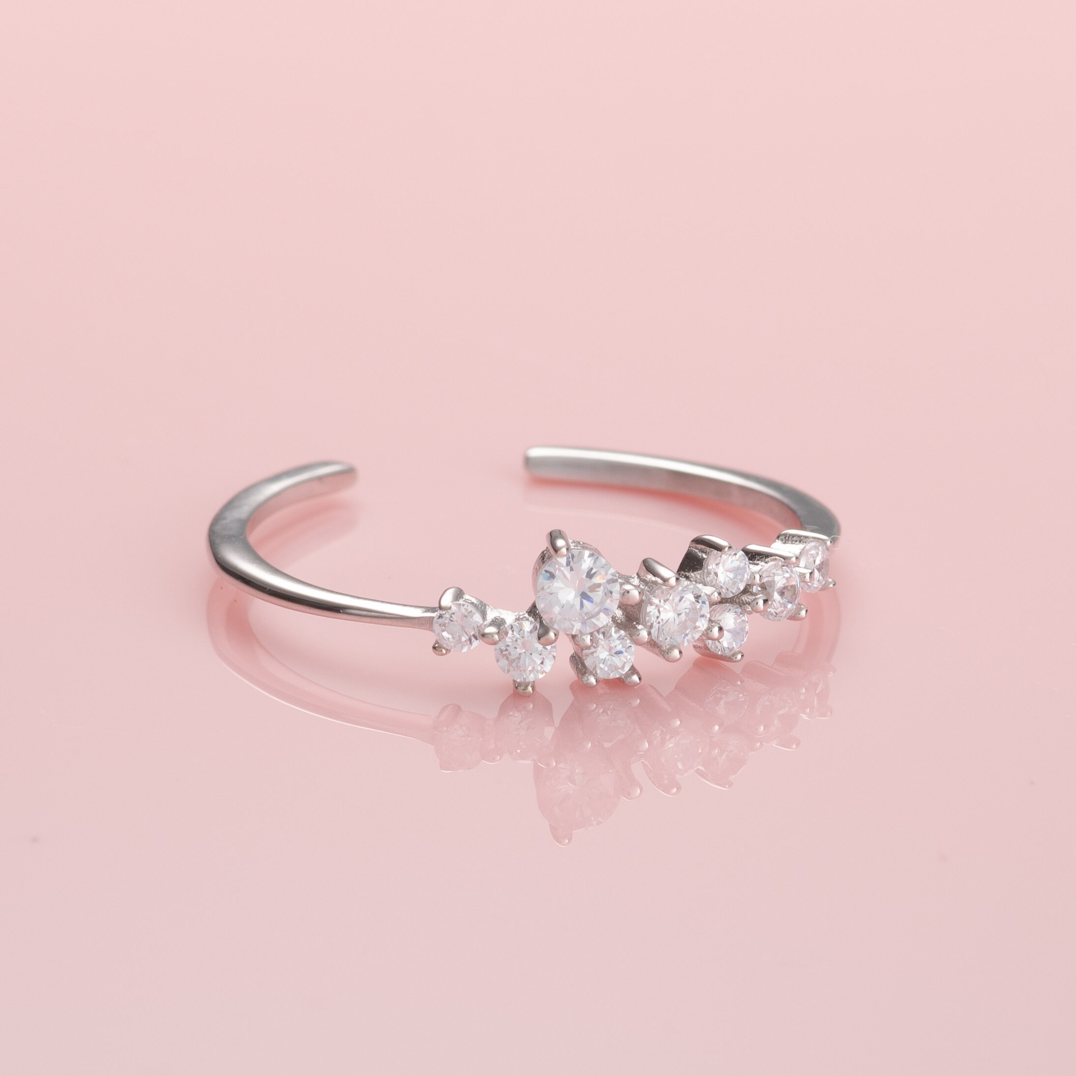 Pure silver clearance ring for women