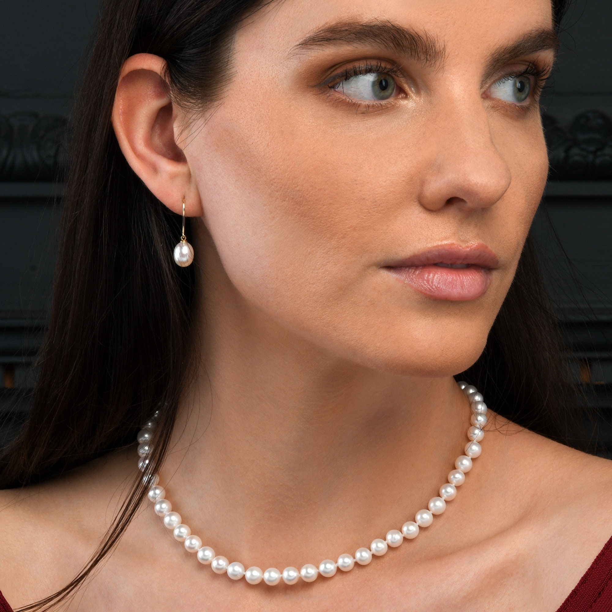 Acquista SENIKO 8-9mm Orecchini di perle d'acqua dolce naturali Geometria Design Moda Orecchini a clip con zirconi cubici per regalo per donne e ragazze in Italia a partire da 11