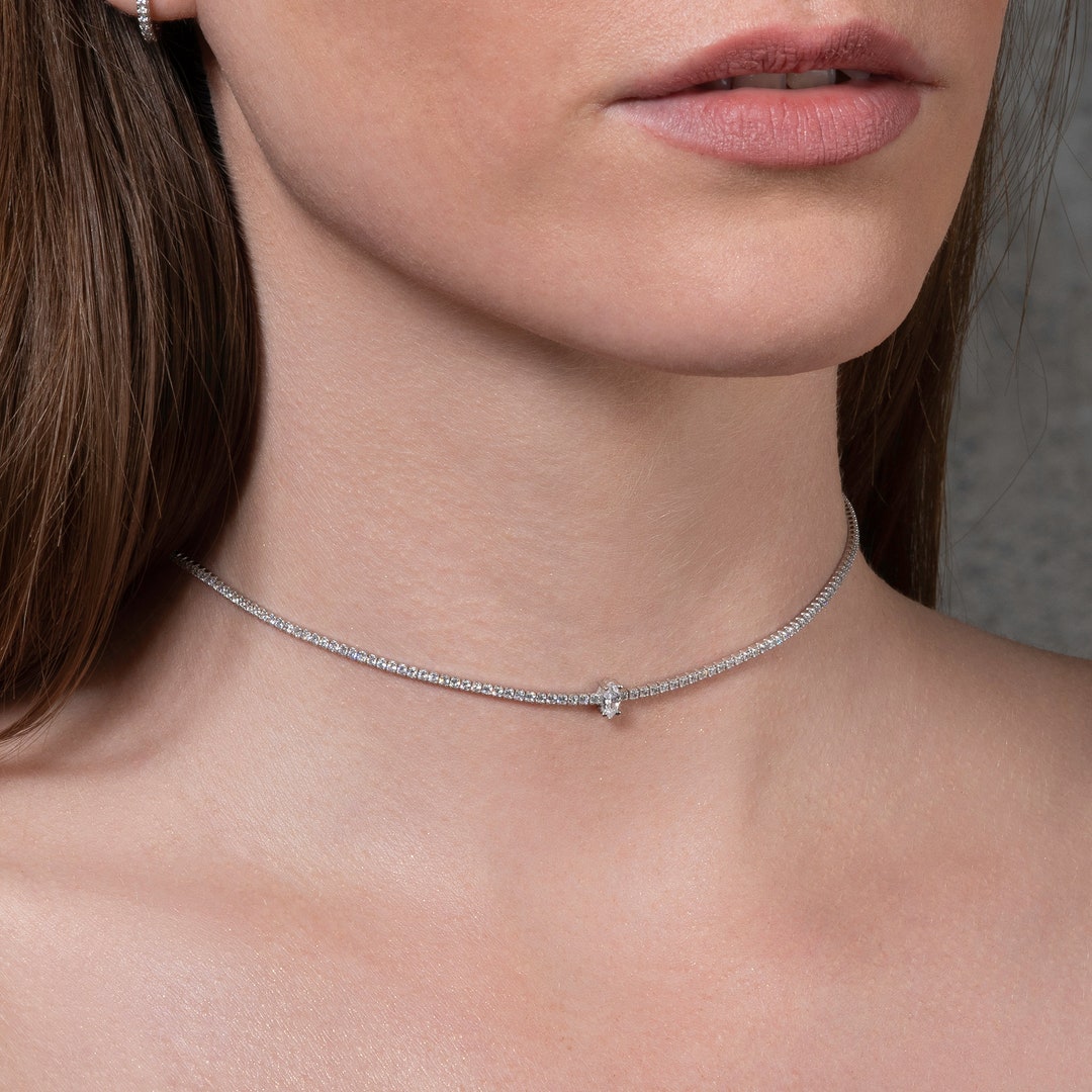 Collana girocollo argento con ciondolo in pietra dura – Laura Sciunnach