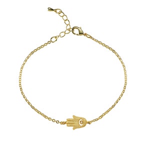 Gold Hamsa Hand Bracelet for Women Hamsa Gold Bracelet for - Etsy UK