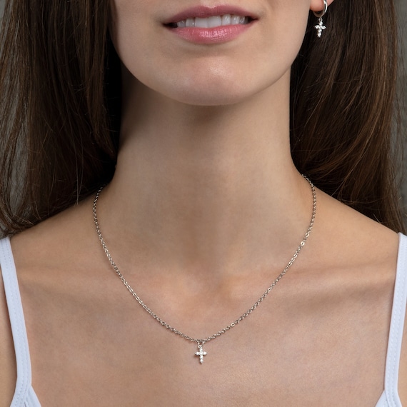 3 Pcs Beads Y Chain Cross Necklace Layering Cross Pendant Necklaces Set For Women P 54317819 - View #2
