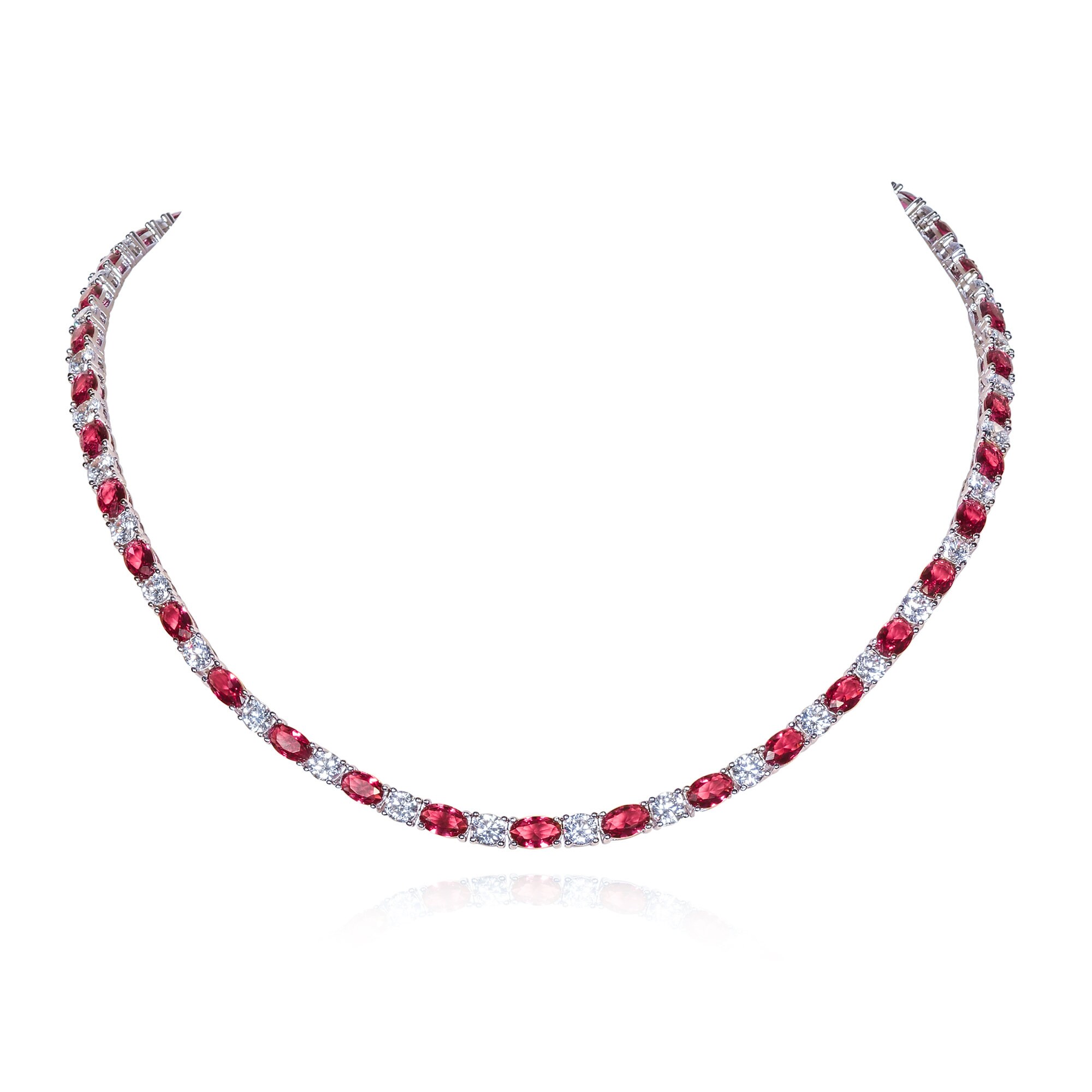 Collana Tennis GioiaPura In Argento 925 Rodiato Con Zirconi 3mm A 4 Griffe – Eleganza E Lusso Per Donna