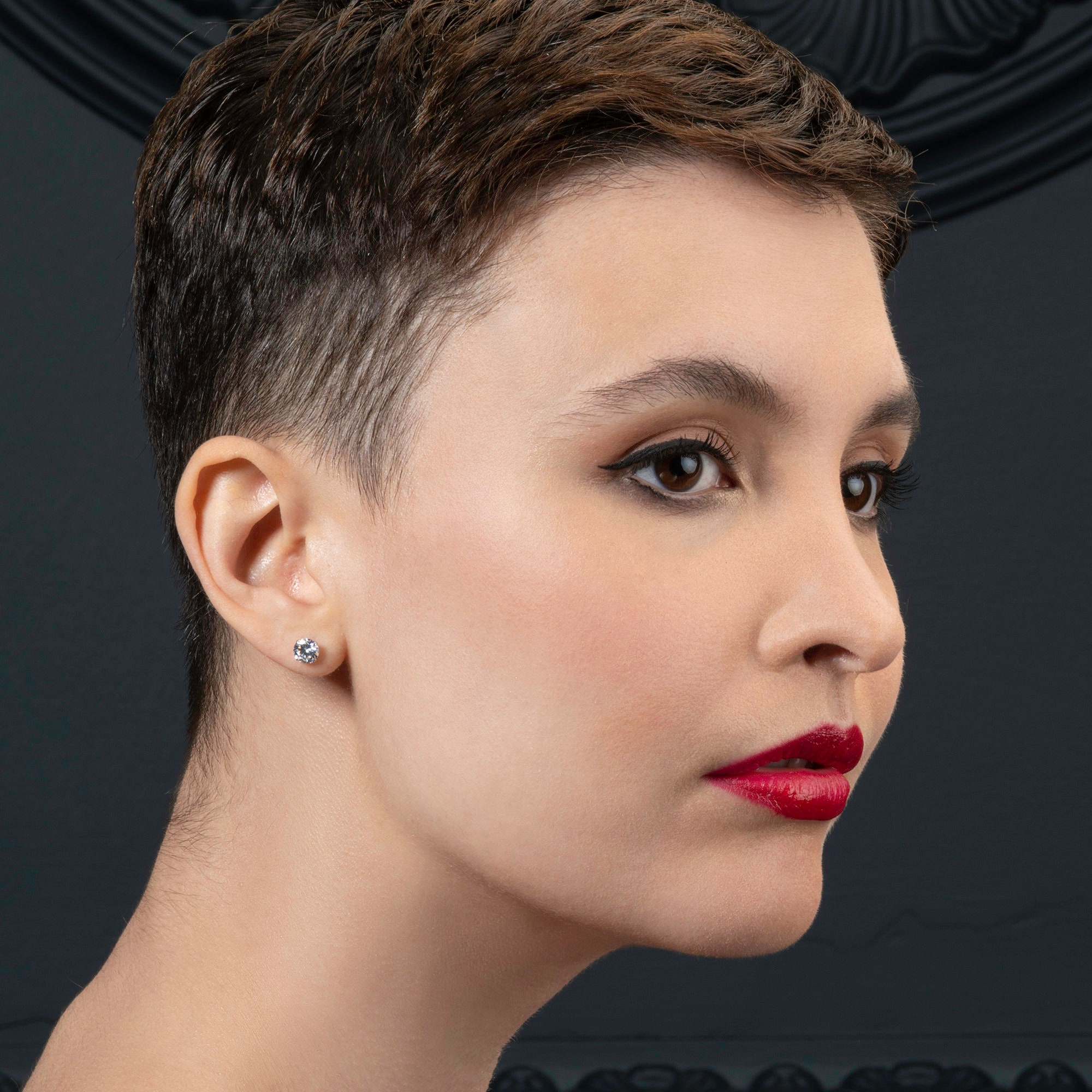 Orecchini Argento 925 Millesimi Galvanica Rose’ Con Swarovski Incastonati | Orecchini Argento