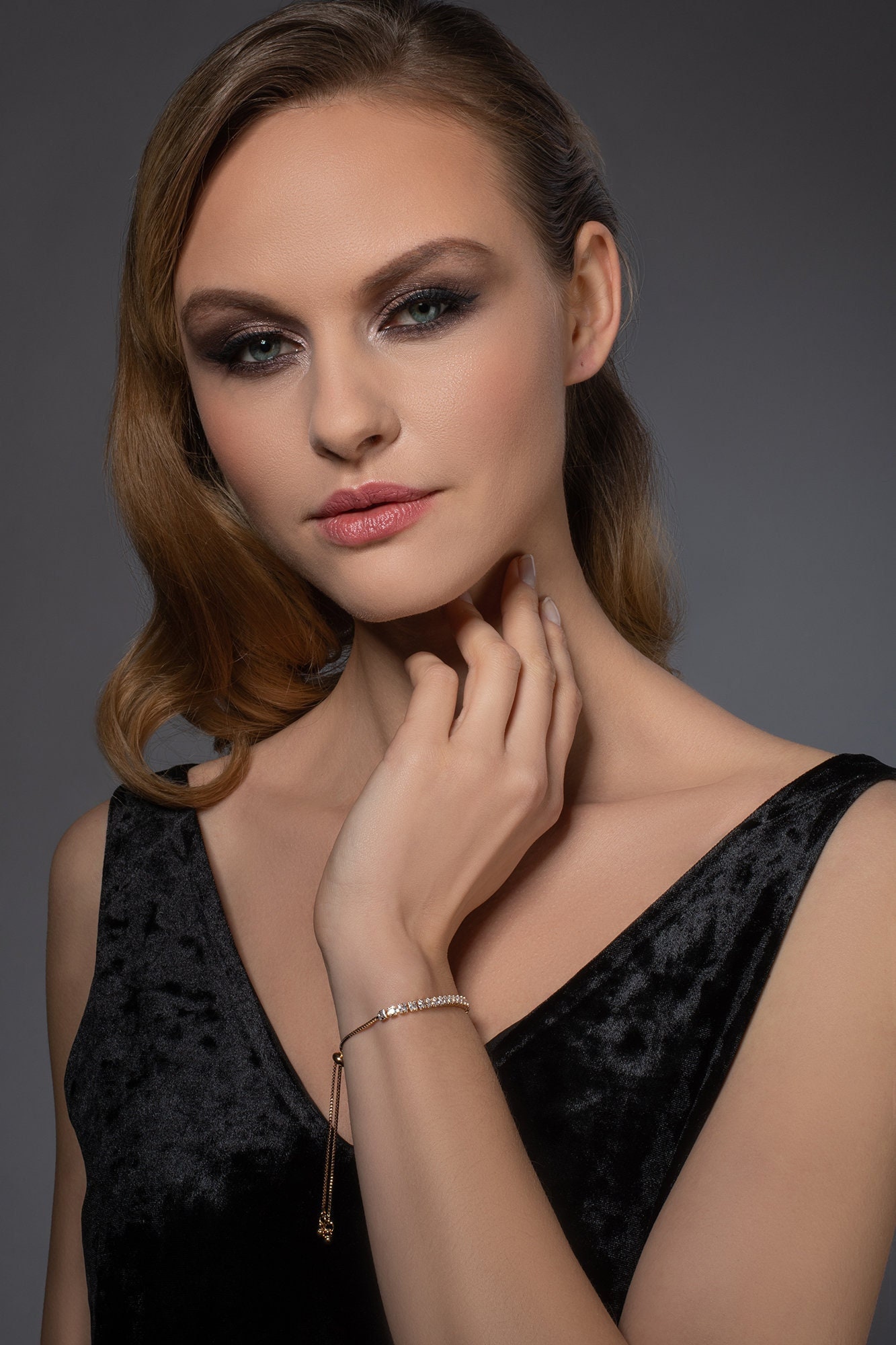 Adjustable Rose Gold Bracelet for Women and Teenage Girls, Rose