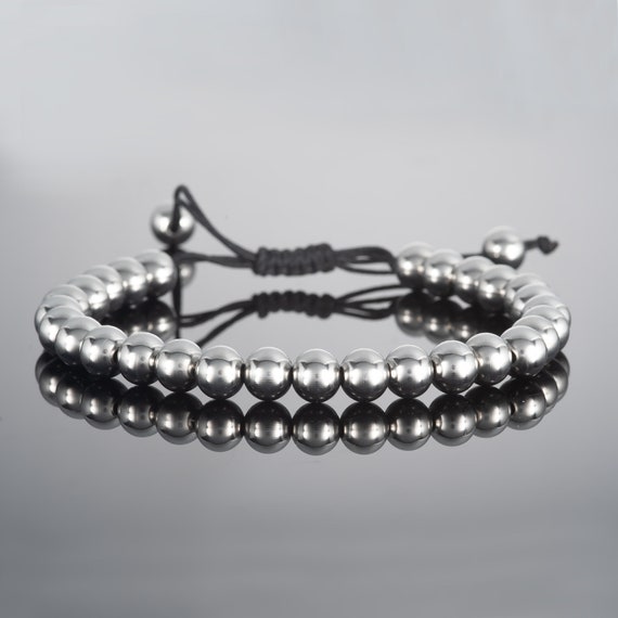 Handmade Metal Bead Bracelet with Adjustable Chain | Sugar By Surbhi
