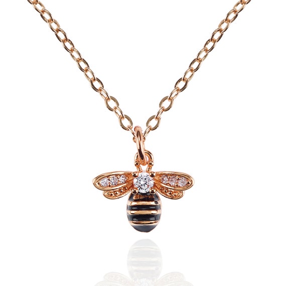 Buy Rose Gold Bee Necklace for Women and Teenage Girls Rose Gold