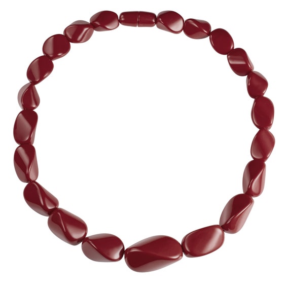 22 Inch Long Burgundy Statement Necklace for Women, Handmade Chunky Twisted Necklace in Maroon Burgundy Resin, Bohemian Costume Jewellery - Etsy 22 Inch Long Burgundy Statement Necklace for Women, Handmade Chunky Twisted Necklace in Maroon Burgundy Resin, Bohemian Costume Jewellery - Etsy
