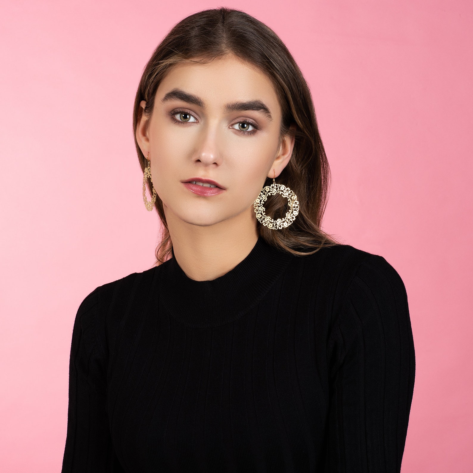 Gold Statement Earrings Large Gold Plated Dangle Earrings Etsy UK