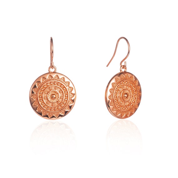 ZAVANA Collana con Mandala a Disco Rotondo, Collana Donna Argento con Ciondolo a Forma di Mandala, Collana per Donna e Ragazza, Bigiotteria Donna con