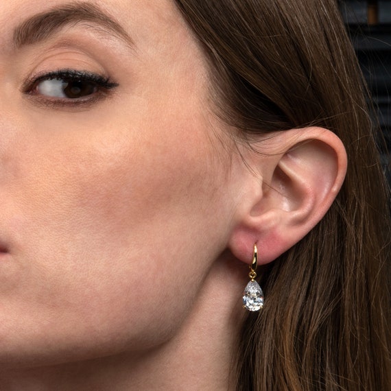 PHNIBIRD Orecchini Pendenti A Goccia In Argento 925 Con Zirconi Cubici 5A - Ipoallergenici