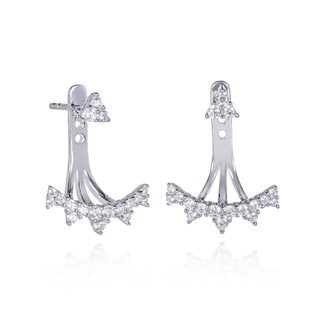 Orecchini A Perno In Argento 925 Con Zirconi Cubici AAA+ | Ipoallergenici Per Donne E Ragazze | Gioielli Eleganti A Clip 12x12 Mm