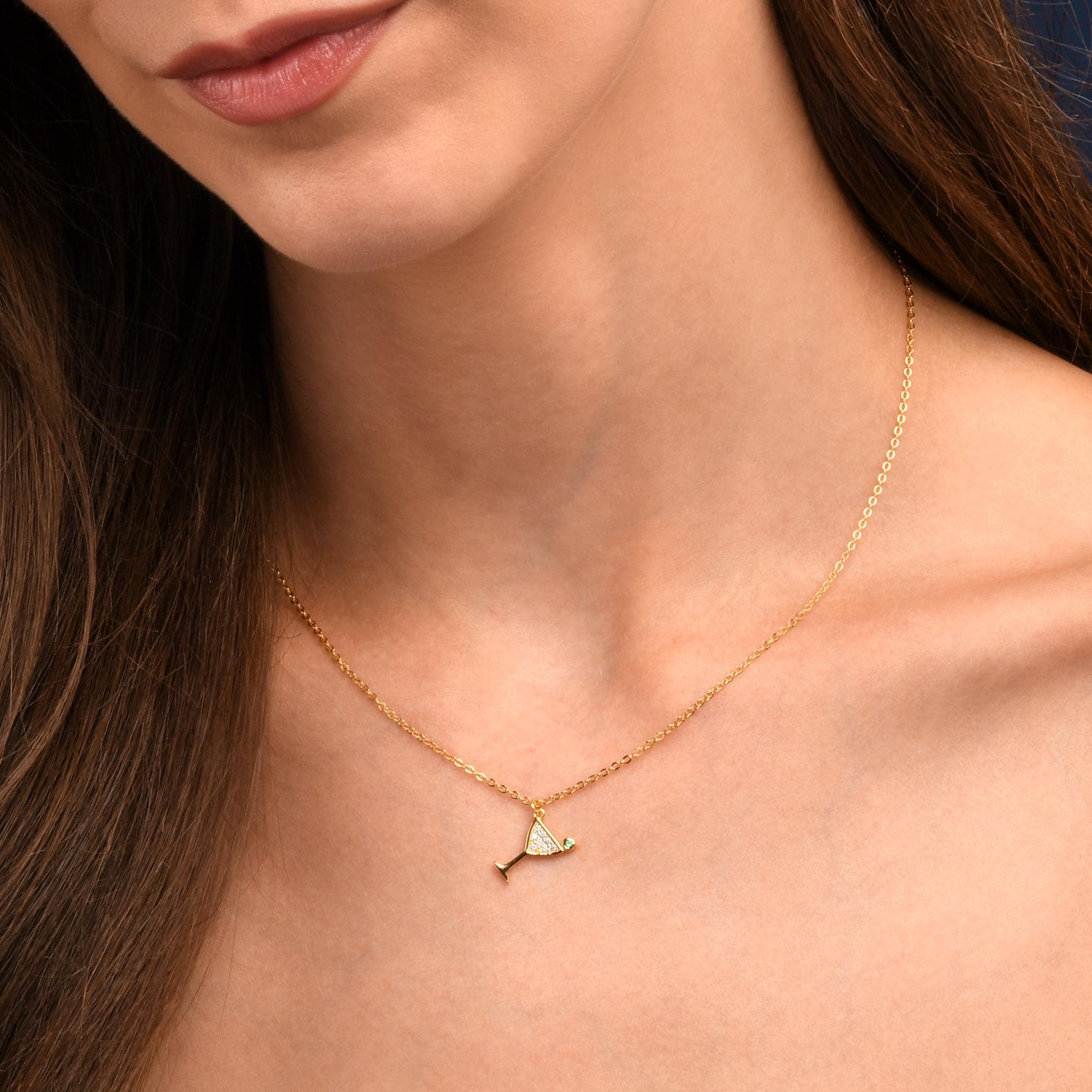 namana Collana Girocollo Oro Donna, Collana Oro Donna con Zirconi
