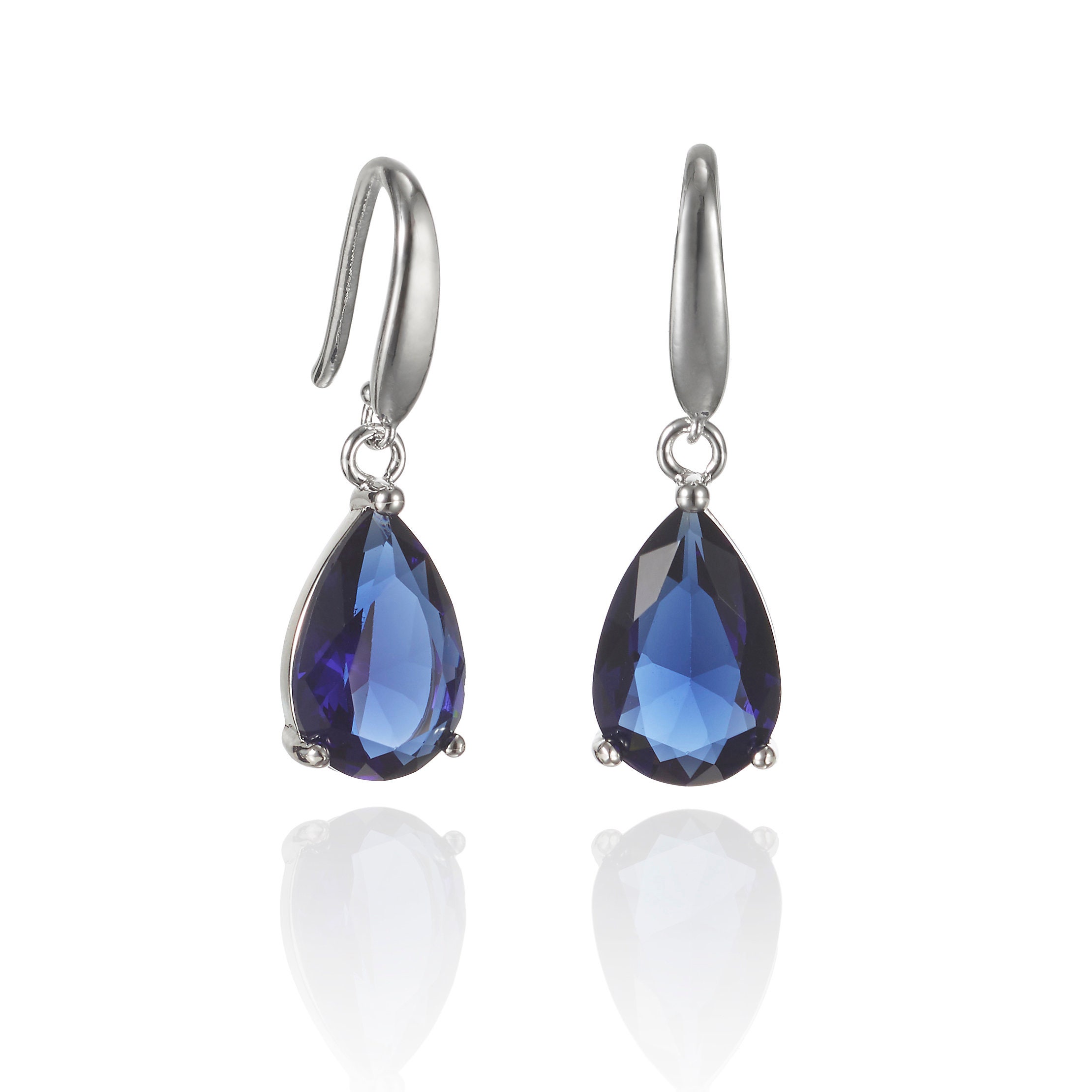 ピアス +ENGBROX+ silver925 sailor ribbon cubic earring EBEA23060 london-blue-topaz-ciega-ribbon