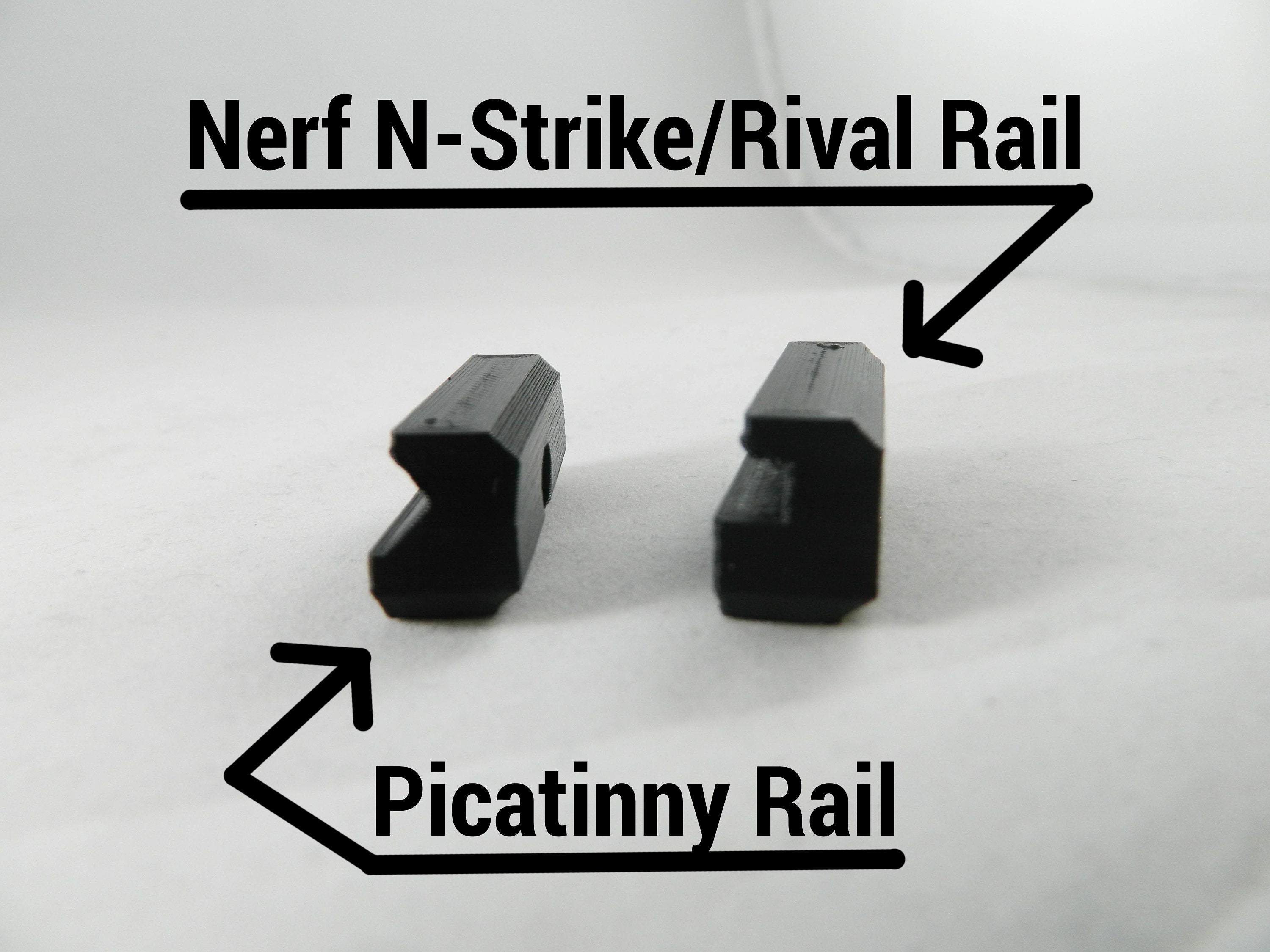 Universal Adjustable Picatinny Rail Sight Riser for Nerf Etsy