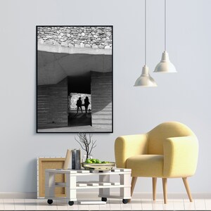 Irish Hunger Memorial, New York City walk, Architecture, Black and White Photography, NYC Wall Art Print, Office Decor, New York Print