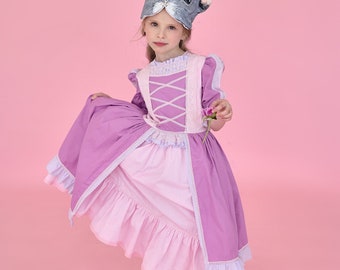 Robe bébé rose Halloween, robe moelleuse en tulle de princesse fille, robe de chat de fée pour tout-petit, robe de fête d’anniversaire