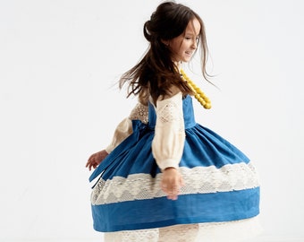 Ukrainian linen dress for baby girl, vyshyvanka toddler summer dress, Ukrainian boho clothes