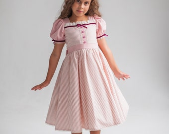 Halloween pink baby doll dress for girls and toddlers, party Birthday clothes, Cosplay outfit