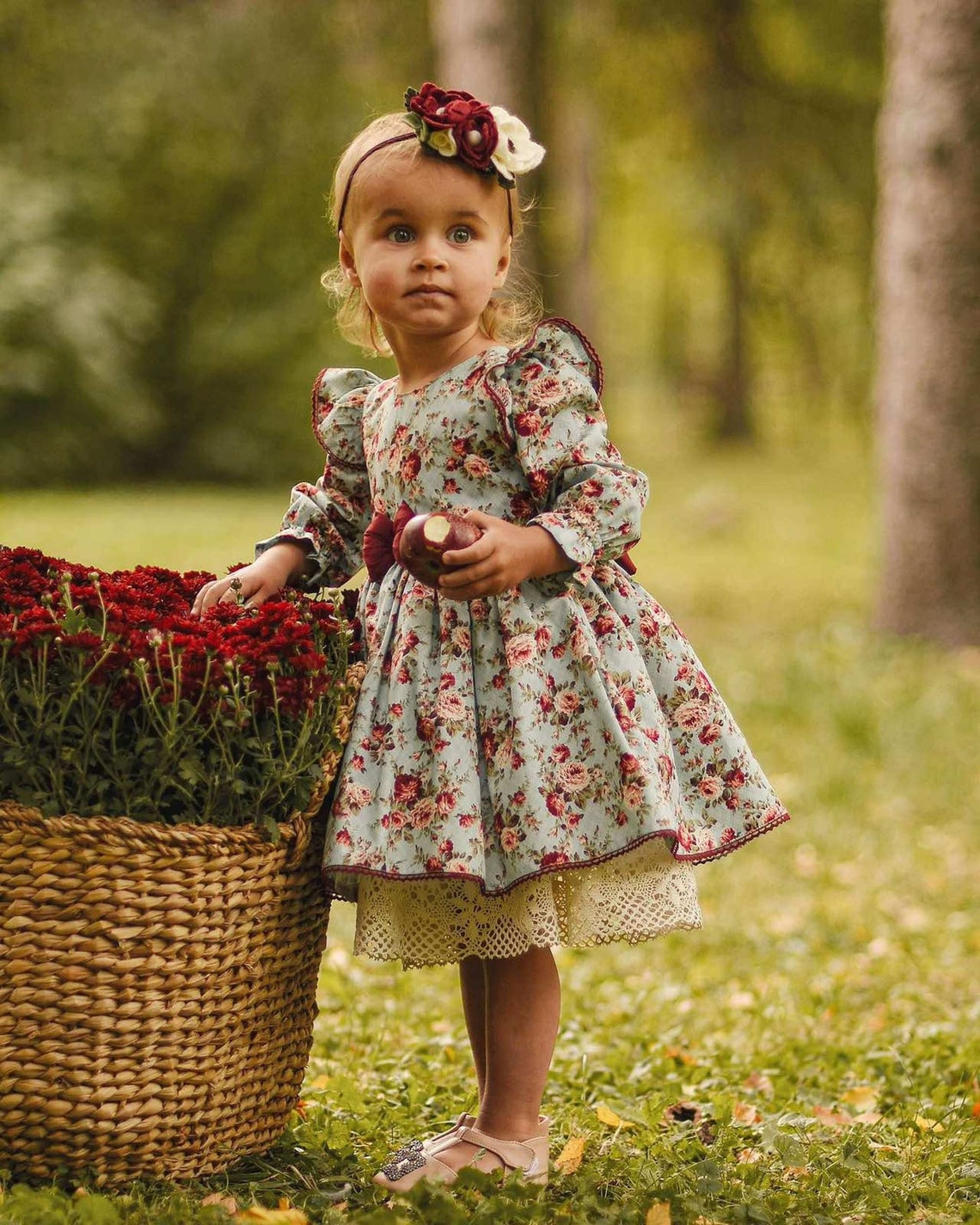 Floral dress for baby girl and toddler Vintage dress Etsy