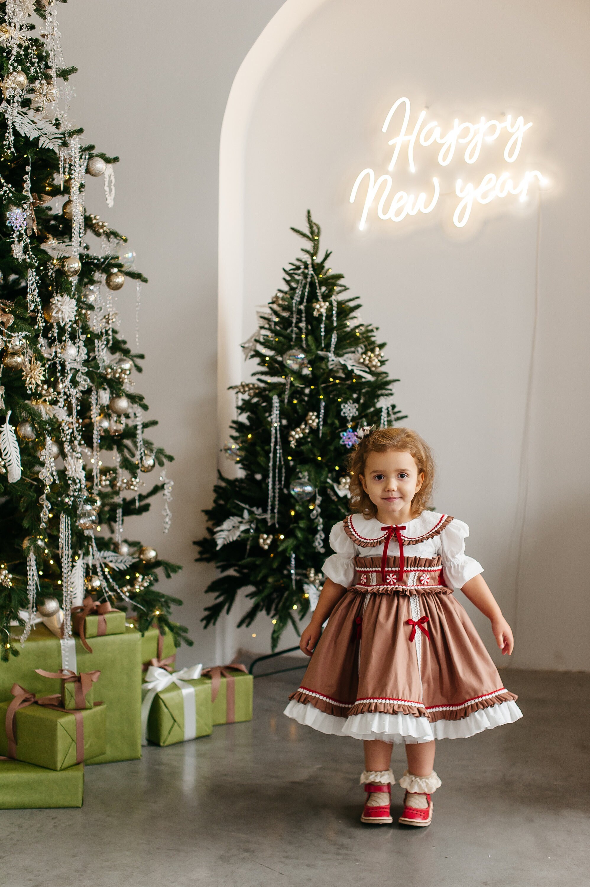 Vestito Natalizio Di Pan Di Zenzero Con Cintura A Forma Di Lecca - Foto 2