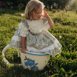 organic cotton princess dress Midsummer Bloom Organic Cotton Smocked Dress
