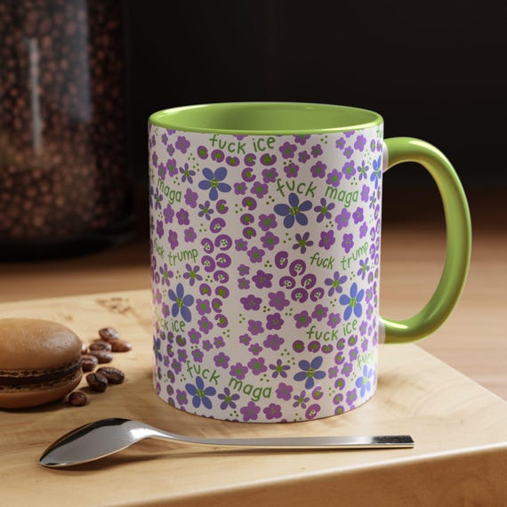 Slightly Subtle Floral Pattern with Text Protest Mug | Coffee Mug
