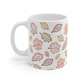 Slightly Subtle Autumn Leaf Mug, 11oz Ceramic Coffee Cup | Fall Decor Gift | Cozy Hot Beverage Companion | Seasonal Kitchenware