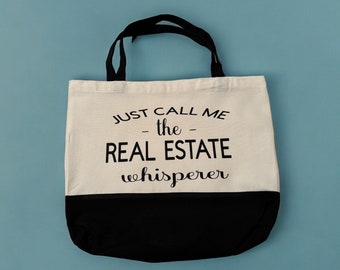 Realtor Bag - Personalized Canvas Bag