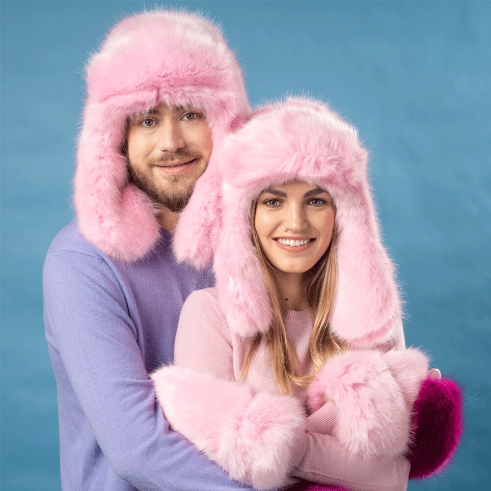 Pink Fluffy Burning Man Faux Fur 