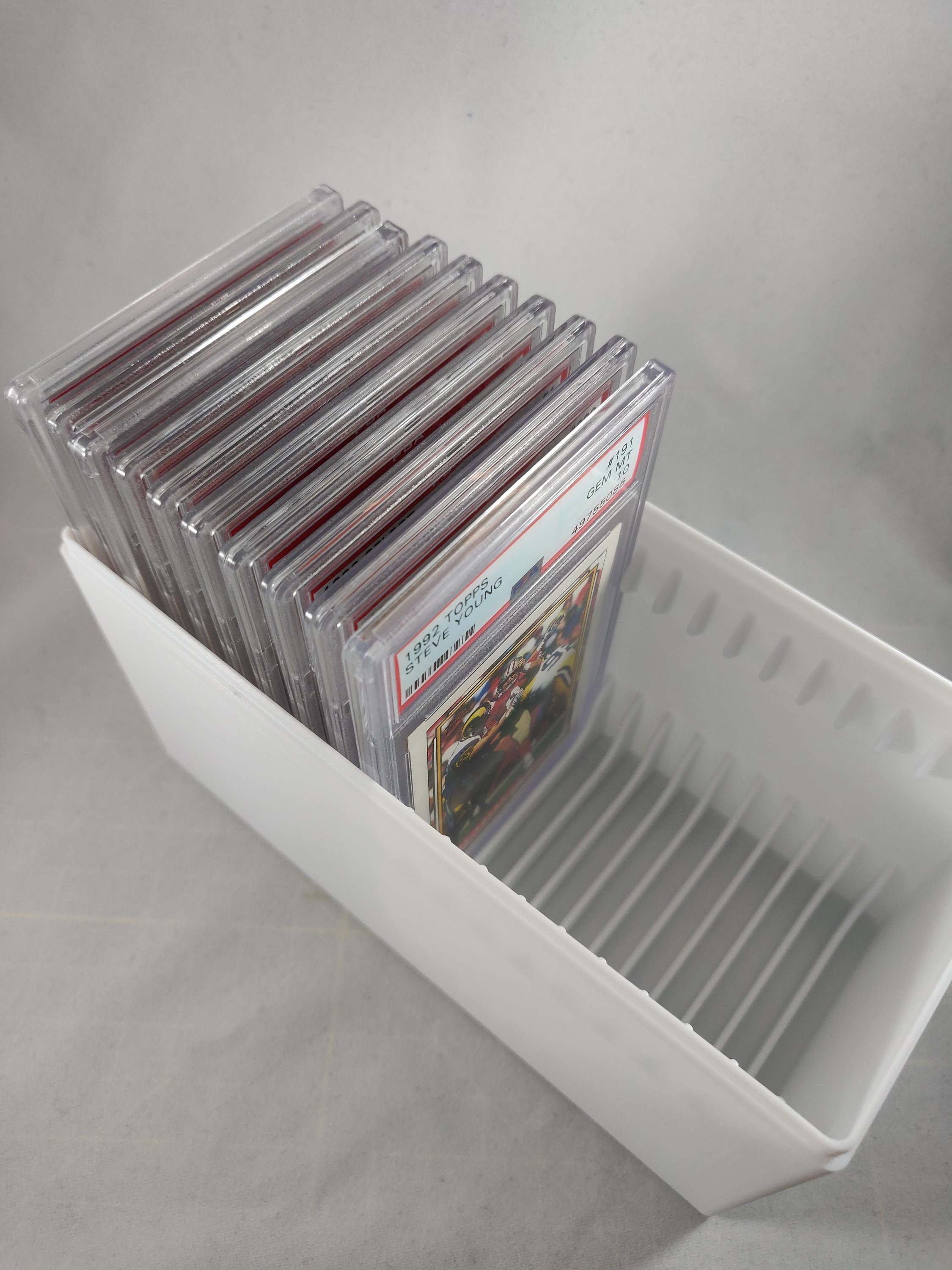 Caja de almacenamiento de tarjetas deportivas con calificación | Etsy