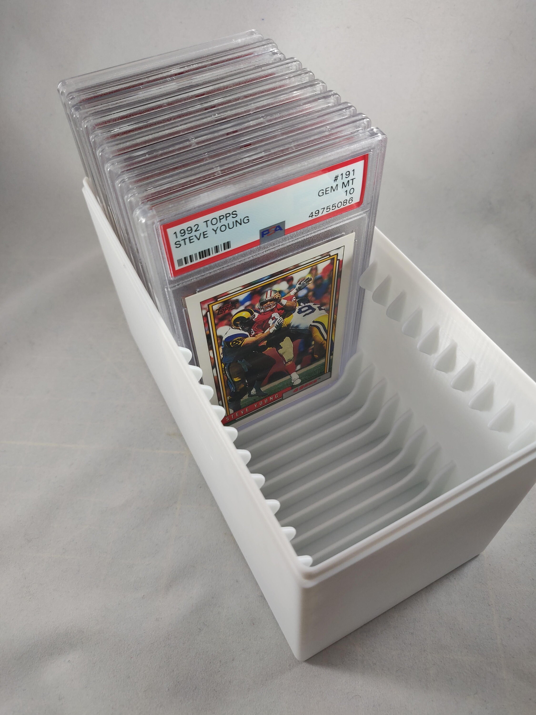 Slotted Graded Sports Card Storage Box Sports Card Pokemon Etsy