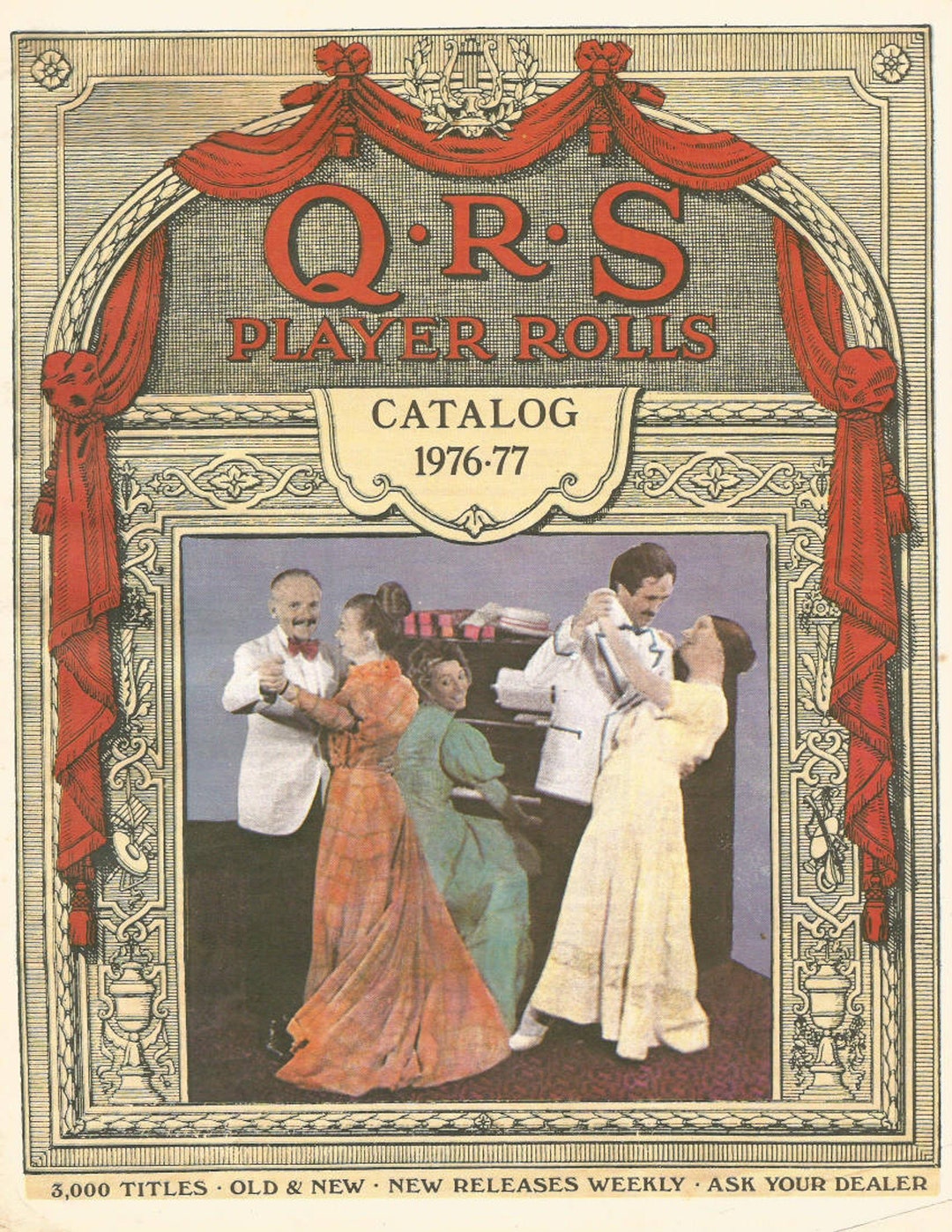 QRS Catalog, Player Piano, Piano Rolls, Digital Download, QRS 1976