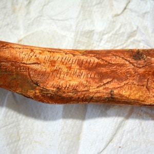 Authentic Magdalenian ENGRAVED BONE Old collection 1939 Purchase 1966 - Engraved man or figure, anthropomorphic or &#39;&#39;Frog?&#39;&#39;-