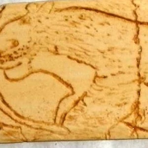 Plaquette FRIEZE of the LIONESSES of the Grotte de la Vache (09) Monique Room Level 4 HERE replica in acrylic resin copy executed by scanner
