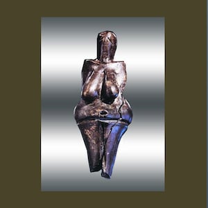 DOLNI VESTONICE Venus of Moravia the most famous Venus of Vestonice -Replica in resin + natural charcoal- ref MVPE01 Perigordian Gravettian
