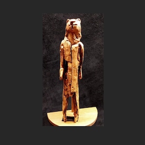 LION-MAN of Hohlenstein-Stade MVAA31C archaeological sculpture facsimile cast resin replica. Exact version after reconstruction 2013