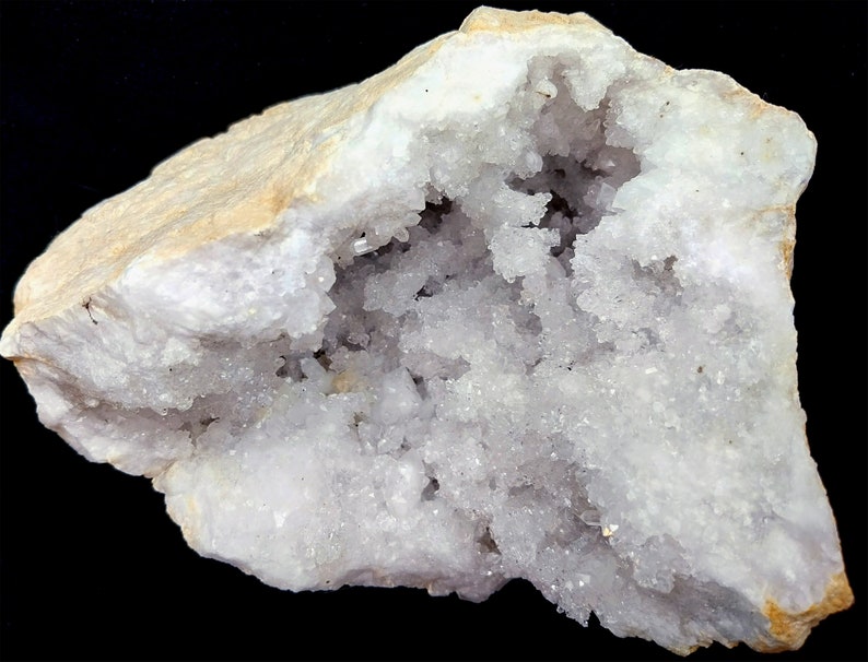 DRUSE GEODE de Quartz pur sous gangue noduleuse pour régénération des cristaux et gemmes de lithothérapie bijoux et pierres naturelles image 4