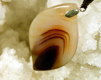 Agate oeil de paon pendentif REF221