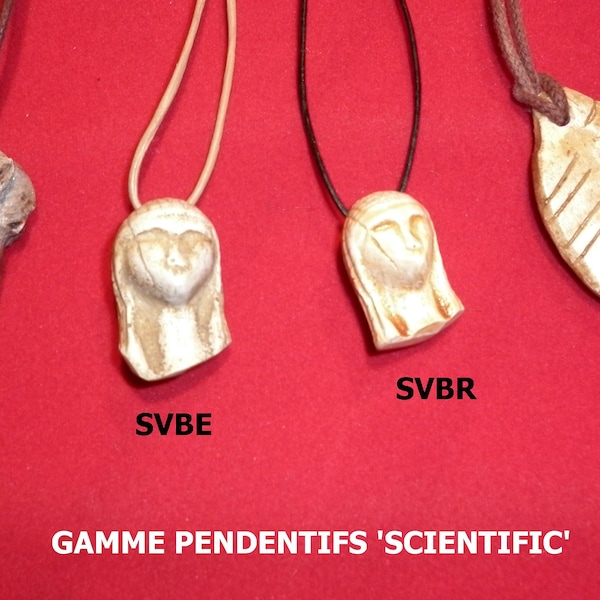 Pendentifs Gamme Scientific animaux et vénus Préhistoriques Pendentif ; Tous constitués d'un moulage réplique en résine.