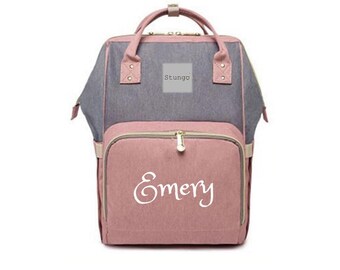 Nappy bag with name dots