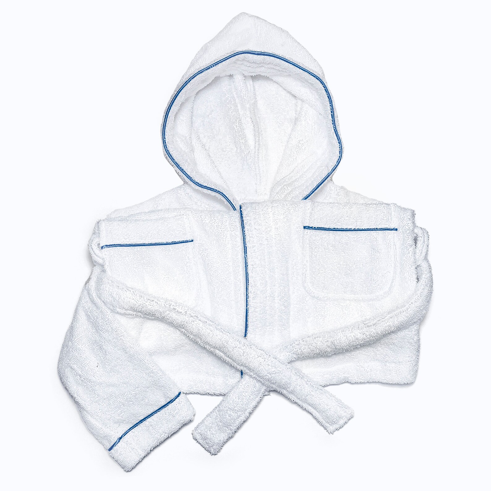 PERSONALIZED Baby Bathrobe BLUE Toddler Bath Robe custom Monogram /name