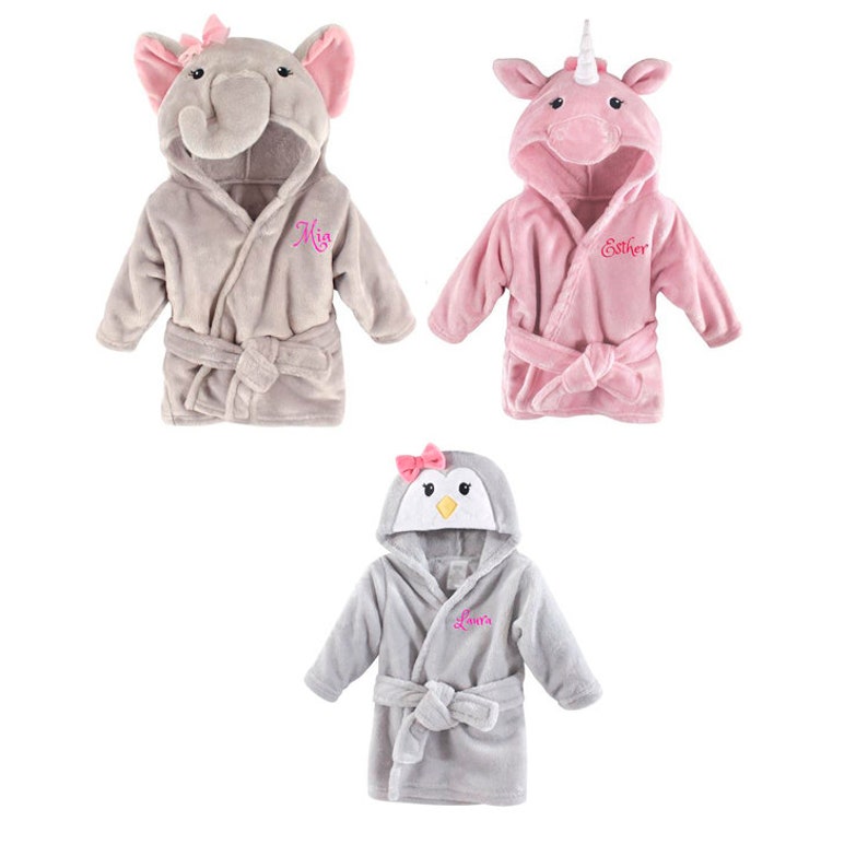 PERSONALIZED Baby Bathrobe TURTLE infant Bath Robe custom Etsy