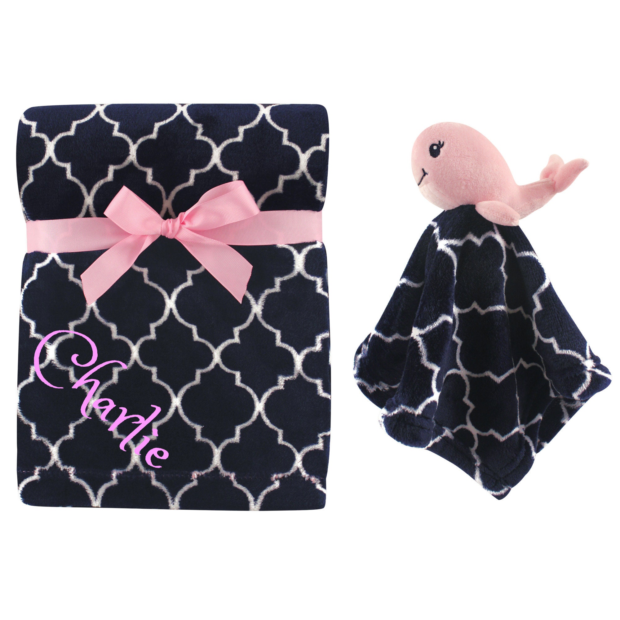 Personalized Blanket & Security Blanket Set for Baby Custom Etsy