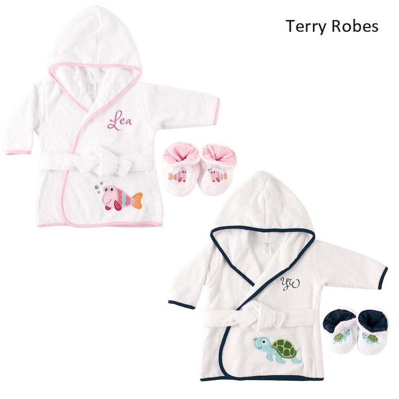 PERSONALIZED Baby Bathrobe Animal infant Bath Robe Custom Etsy