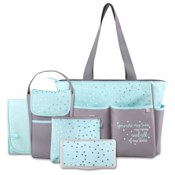 grey stars changing bag