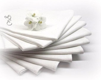 Personalisierte Servietten 100% Baumwolle - Kostenloser Versand - Benutzerdefiniertes Monogramm / Name gesticktes Geschenk - Bestickt Perfekt für den Esstisch