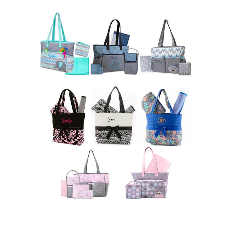 Personalized Baby Diaper Bag set Custom Monogram /Name Etsy