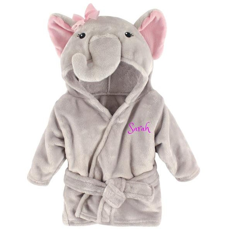 PERSONALIZED Baby Bathrobe animal infant Bath Robe custom Etsy