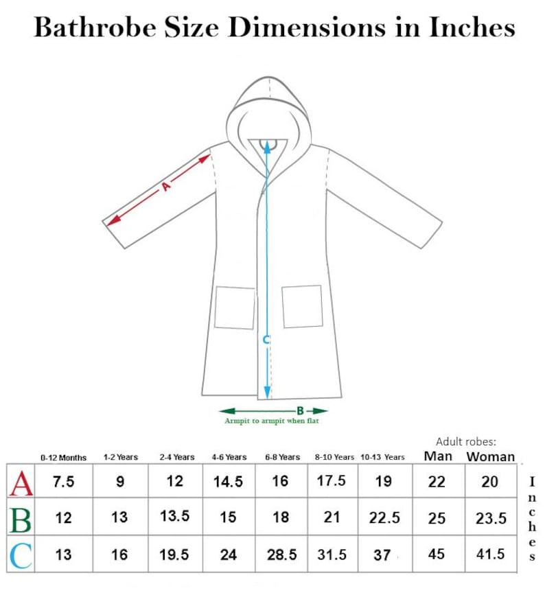 PERSONALIZED Baby Bathrobe Family Bath Robe Custom Monogram /name ...