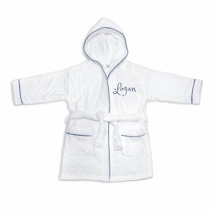 PERSONALIZED Baby Bathrobe Toddler Bath robe Custom Monogram /Name Toddler bathrobe terry robe /Baby Shower Baby Bath Robe kid bathrobe Blue